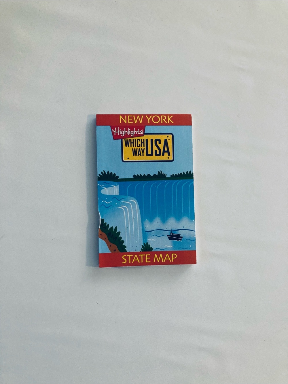 Highlights Which Way USA New York State Map - Blue & Red